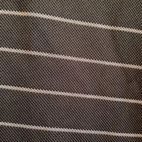 IZOD MENS STRIPED POLO GRAY SHIRT TOP GOLF FALL WINTER TOPS SHIRTS SUMMER SZ  L - Picture 4 of 5